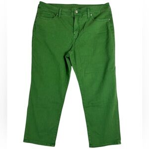 Chico's Women’s Green Straight-Leg Pants